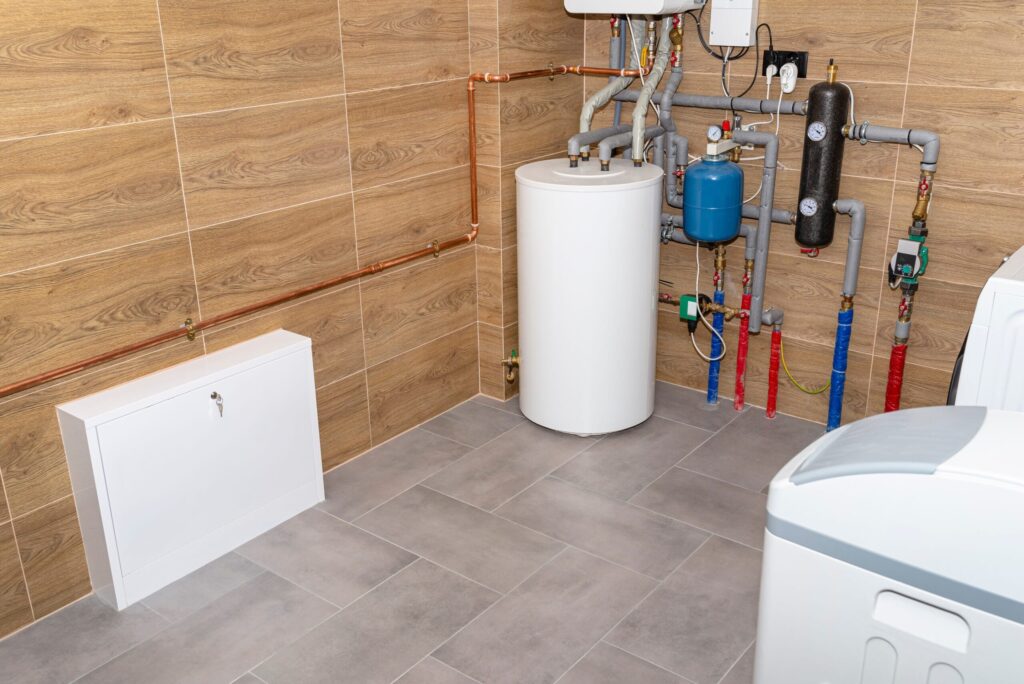 Residential water heater and plumbing system installed in Clermont